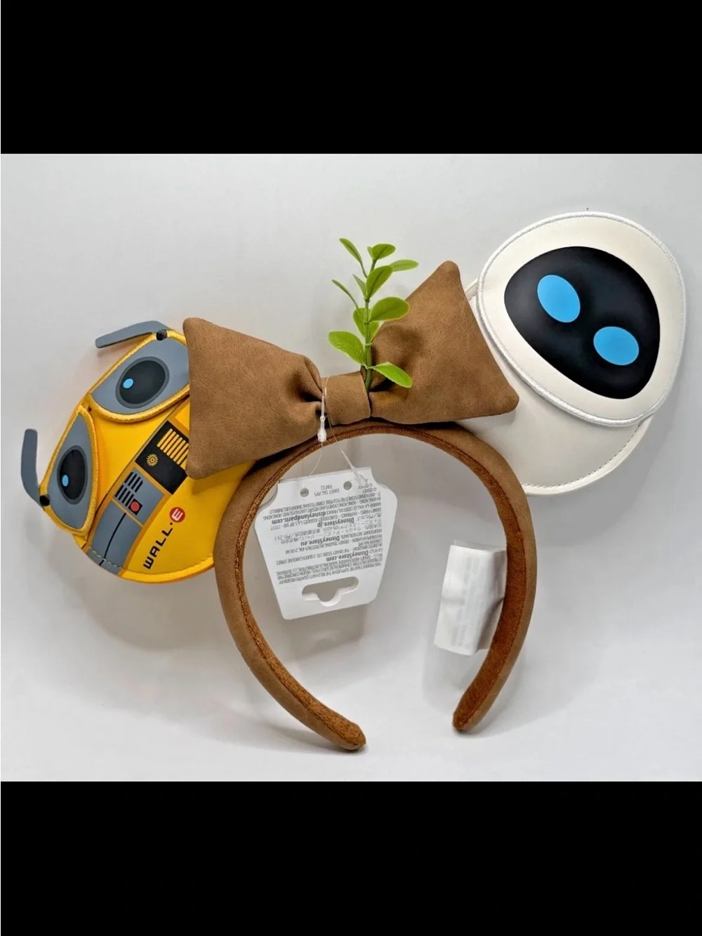 WALL-E and EVE Character Headband with Brown Bow